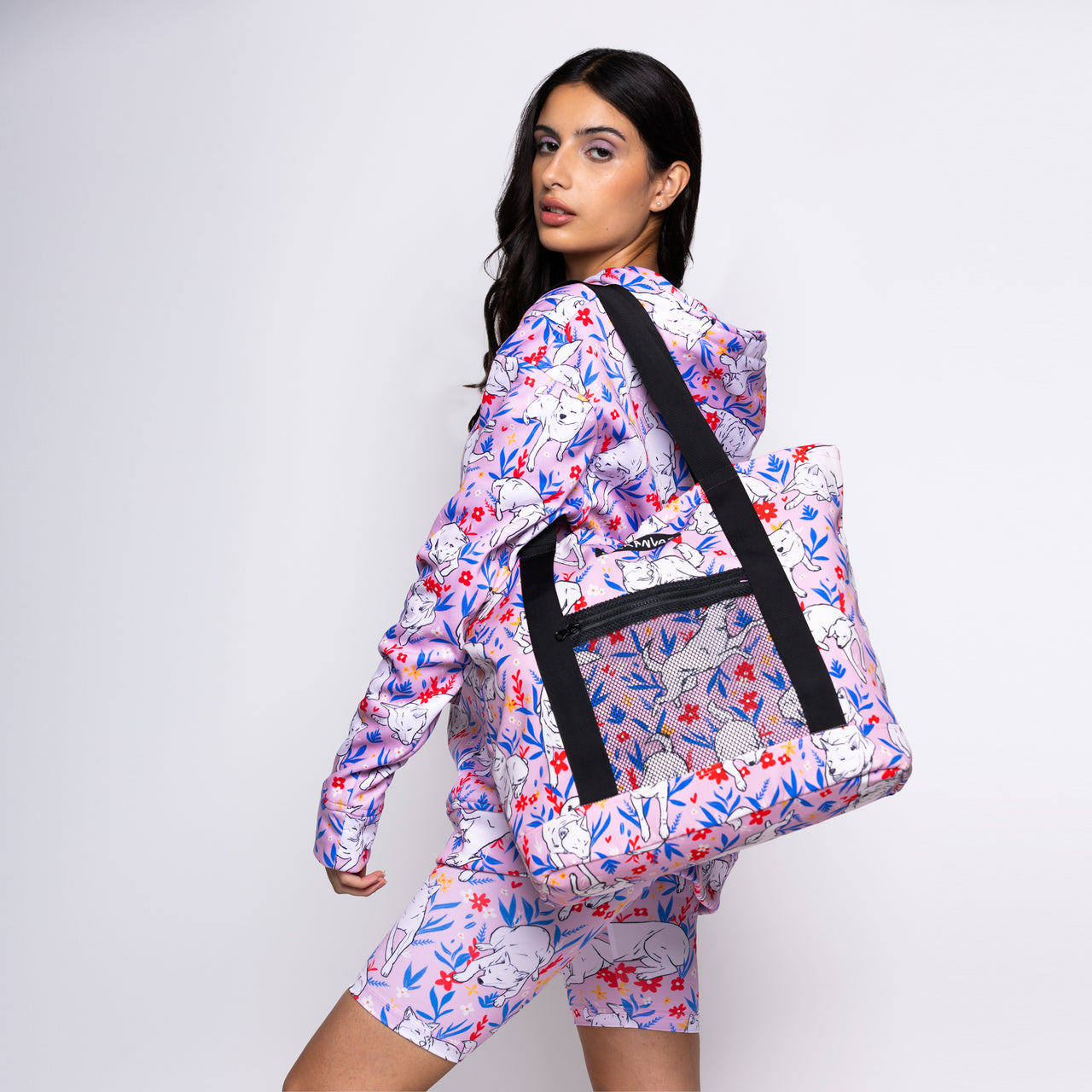 Conjunto La Pandilla / Poleron + Bolso + Biker