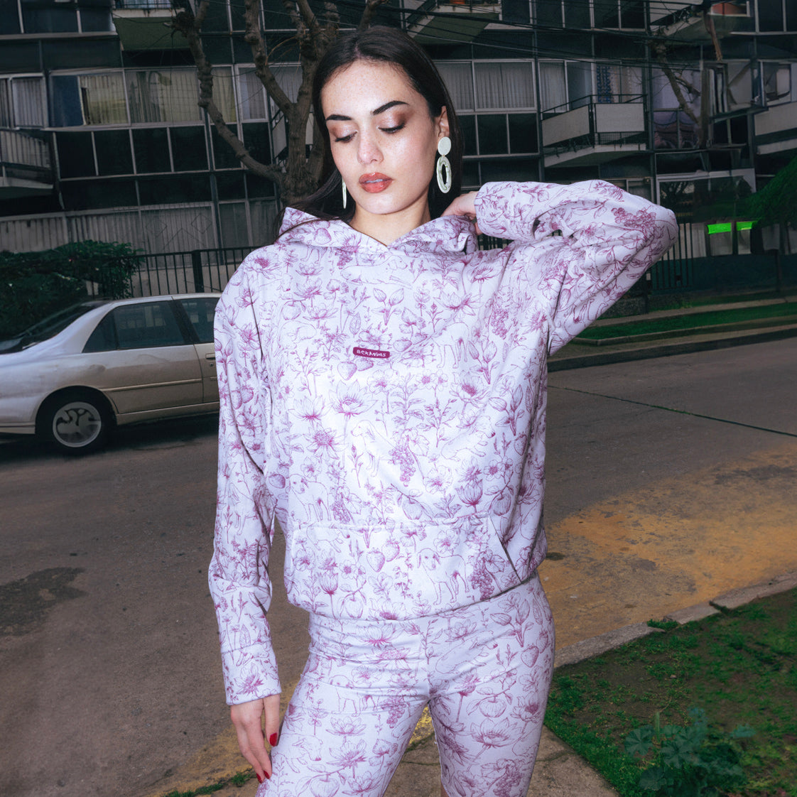 Poleron + Biker / Conjunto Botánica